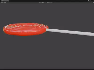 Round lollipop 3 3D print model