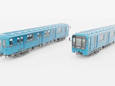 Metrovagonmash metro wagons of the Budapest Metro 3D Model Pack
