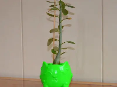 Cat plant pot 3D print model