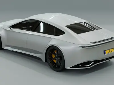 Generic 4 door V8 Sports Car 3D model