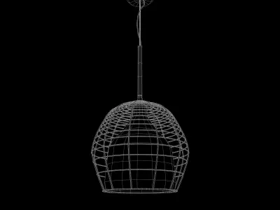 Cage lamp suspended like Diesel Foscarini 3D model