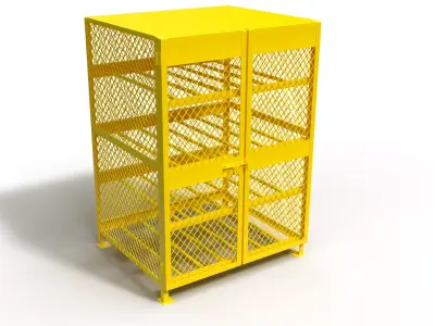 3D model of a box for a gas cylinder 3D model