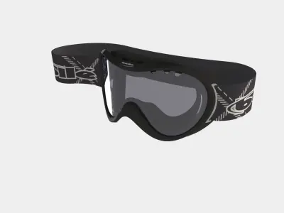 snow goggle  ski mask 3D model