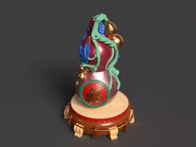 Chinese  gourd figure 3D model