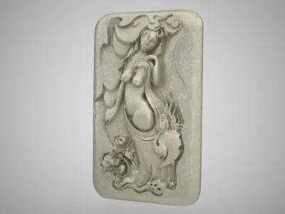 Carving Woman in the Nature 3D print model