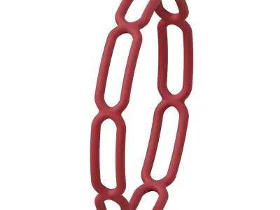 Plastic Graceful Fancy Bangle 3D model