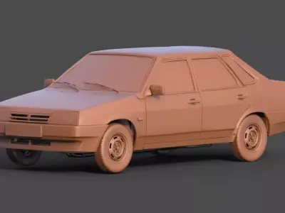 Vaz 21099 3D print model