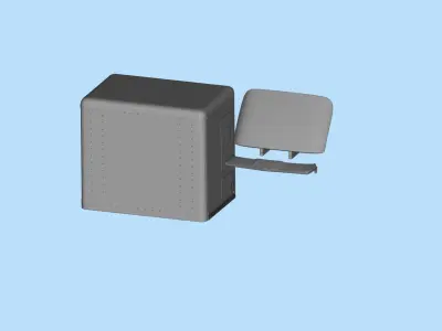 3D printable model wind deflector sleeper and sunvisor truck 3D print model