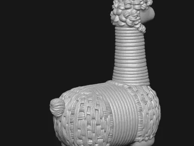 Alpaca 3D print model