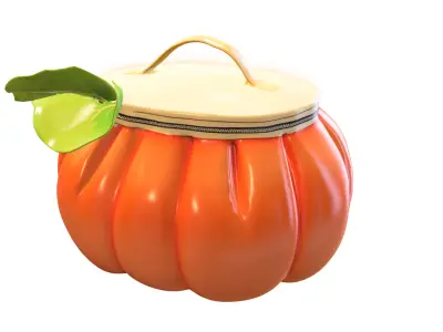 Pack 10 bags Low-poly 3D model