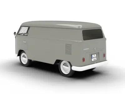 Volkswagen T1 Panel Van 1950 3d model 3D model