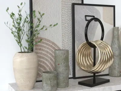 decorative set 63 3D model purchase