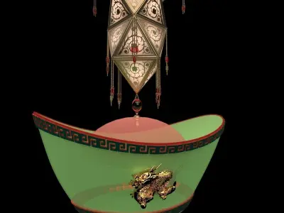 Chinese lantern 3D model