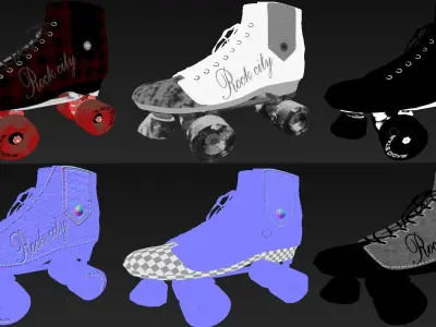 ROLLER SKATE 3D model