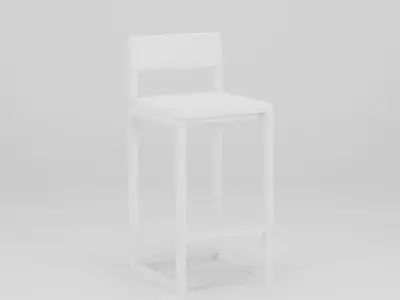 Counter Stool 43x43x97 Low-poly 3D model