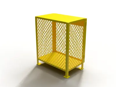 3D model of a box for a gas cylinder 3D model