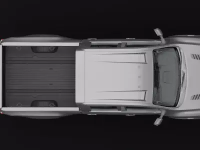 Nissan 4x4 Car Metallic Grey Medium Low-poly 3D model