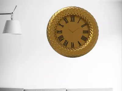 Wall clock 20 cm 3D print model