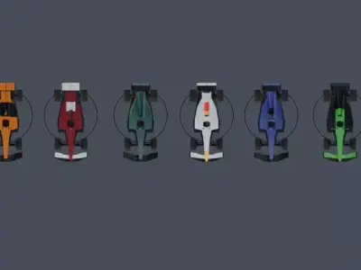 F1 2025 Low Poly Low-poly 3D model