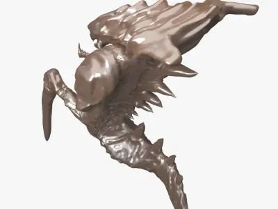 Hydralisk alien creature 3D model