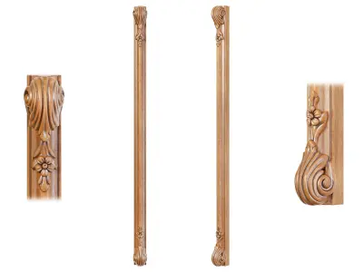 Classic pilaster 06 3D model