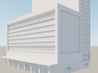 Modern structure Havana 666 3D model