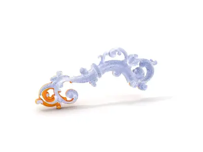 Elegant Gold Ornament model pack Low-poly 3D model