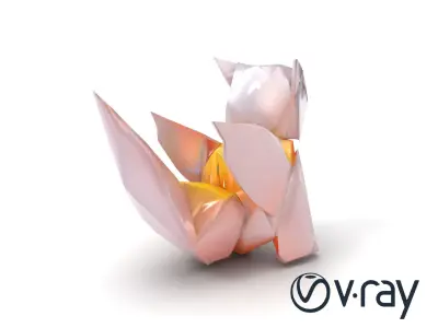 Mystical Origami Creature 3D model pack Low-poly 3D model