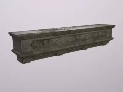 DECO Trim Balcony Low-poly 3D model