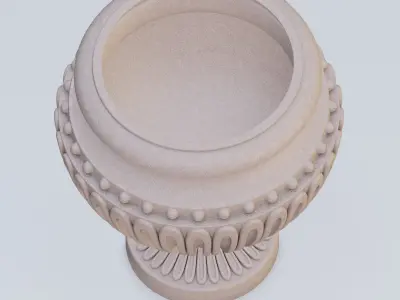 Garden urn planter11 3D model
