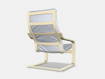 POANG Armchair Low-poly 3D model