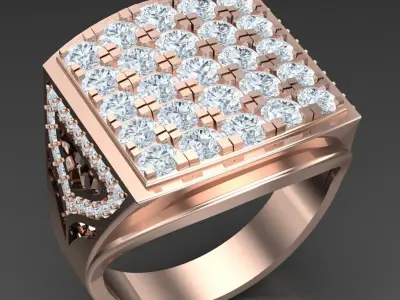 Luxury Men Rings Designs 5MR079 3D print model