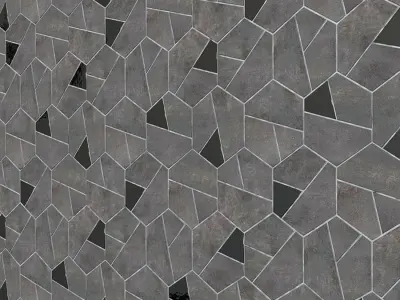 Tiles ATLAS CONCORDE MARVEL EDGE Mos Esagono Lapp 3D model