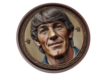 Paolo Rossi Footballer Medallion 3D print model