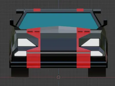 Dunge RY GameReady Car Model Low-poly 3D model