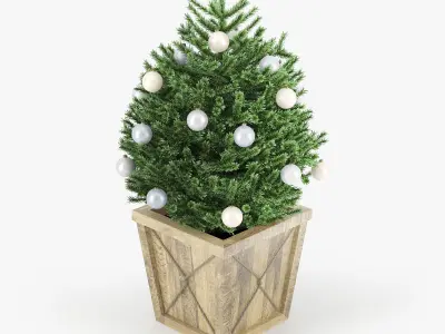 Christmas tree 02 3D model buy