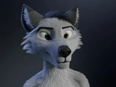 Richard Anthro Wolf 3D model