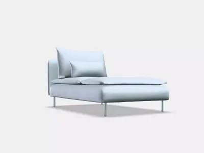 SODERHAMN Lounge chair 5 Low-poly 3D model