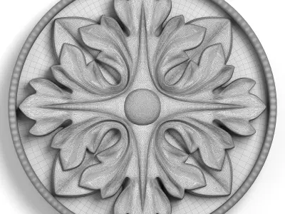 Round rosette 24 3D model