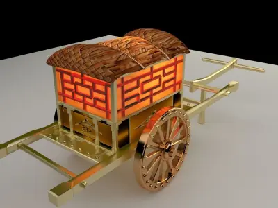 Chinese carriage 3D model