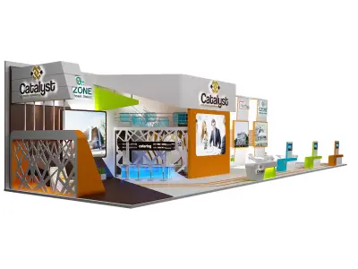 Booth Exhibition Stand a329 3D model