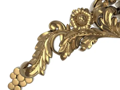 decorative pattern ready for 3D printing 3D model