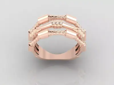 Women Ring Fancy Ring Plain light weight STL 3DM Printable 3D print model buy