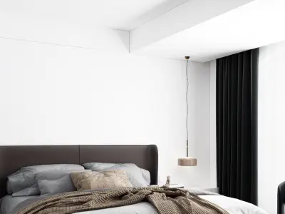 Home decoration bedroom villa Modern 3D model