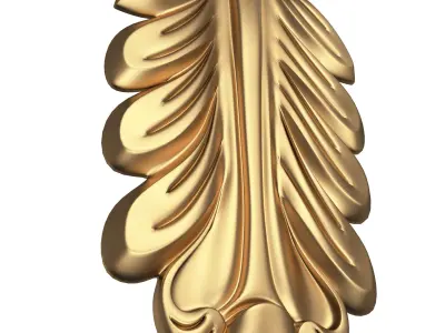 Corbel Carved 05 Low-poly 3D model