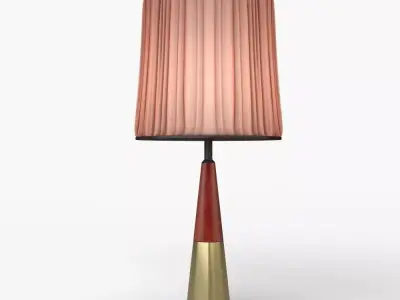 Light table lamp with shade 3D model