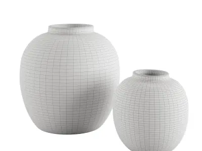 Crackle effect vase 3D model