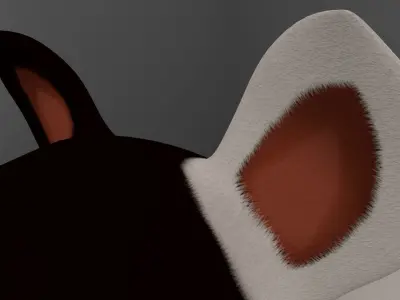 Dog Cartoon Rigged 3D model