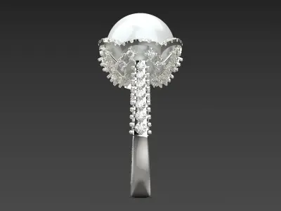 bride pearl ring pr0009 3D print model