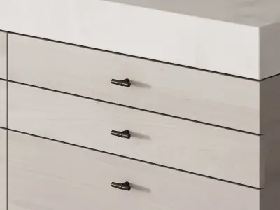 173 cabinet furniture 04 minimal wardrobe kit P02 island 3D model